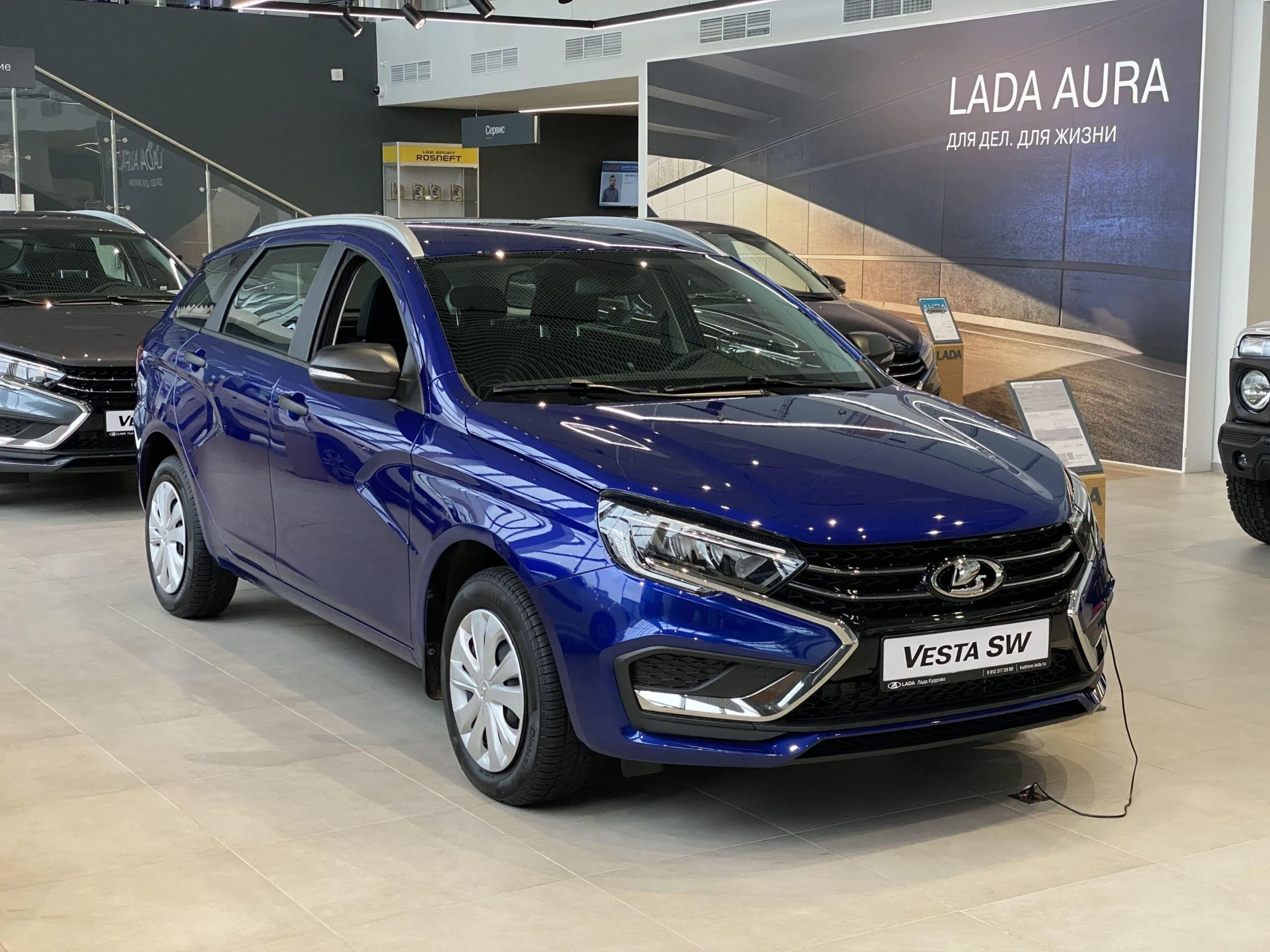 LADA (ВАЗ) Vesta Практик I Рестайлинг (NG), универсал, цвет синий — 1 885 000 ₽ — изображение 3